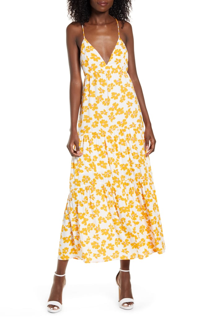 All in Favor Strappy Tiered Maxi Dress