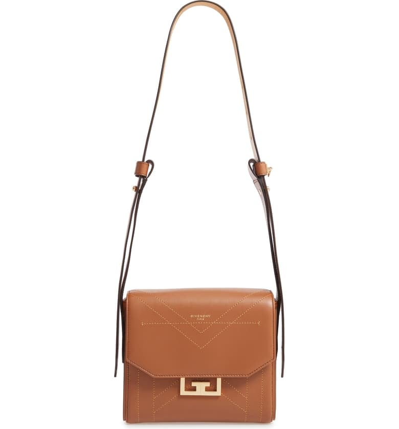 Givenchy Small Eden Stitched Leather Shoulder Bag