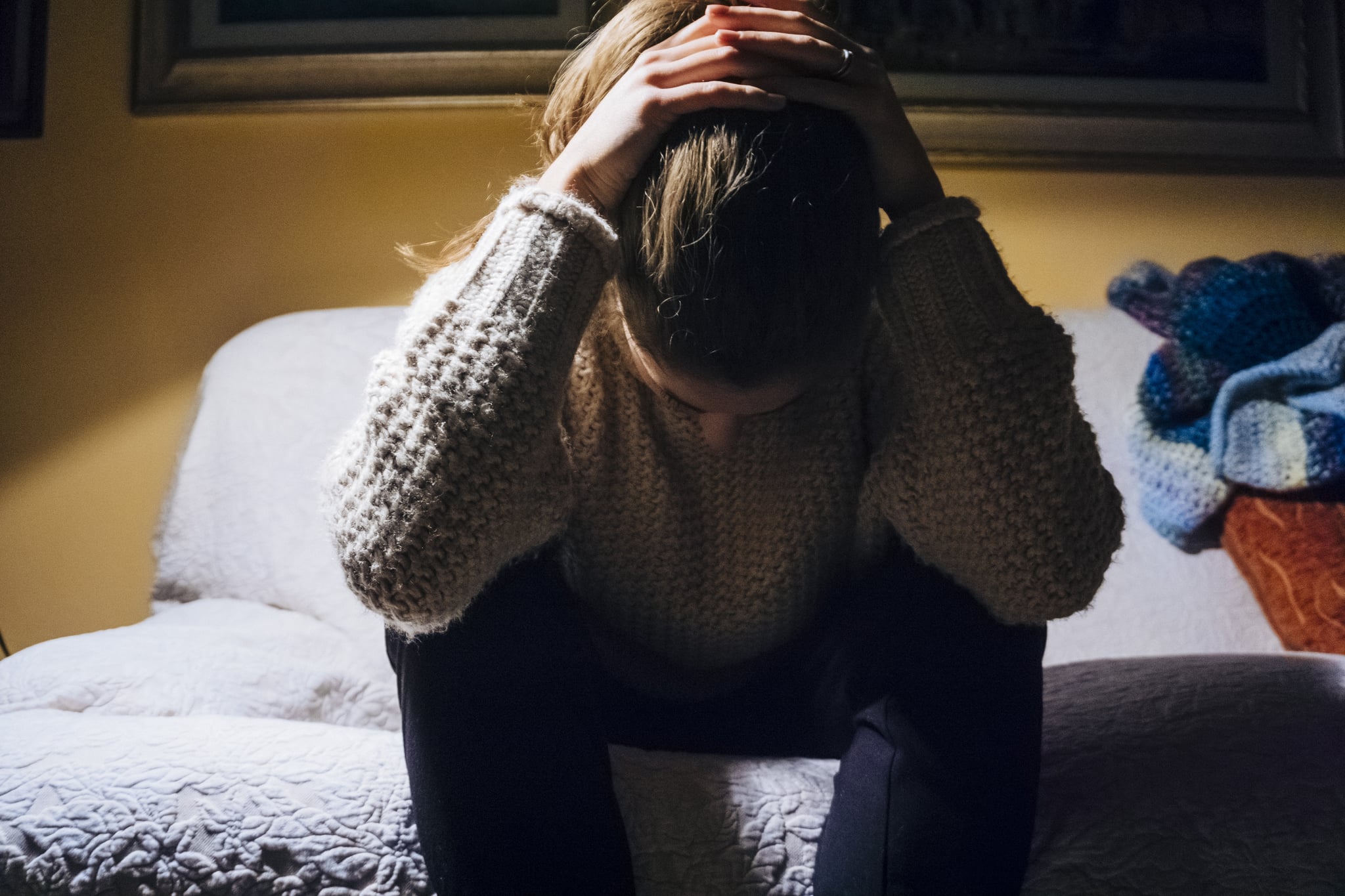 Young woman suffering from headache