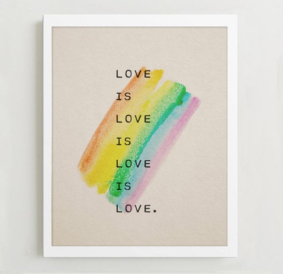 "Love Is Love Is Love Is Love" Poster