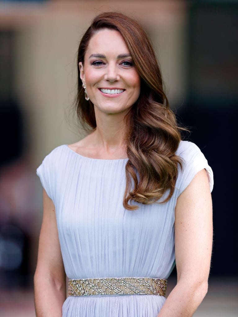 Kate Middleton's Loose Side Swept Waves, 2021