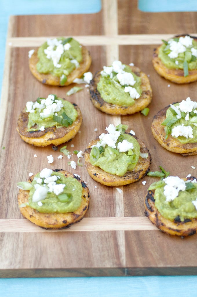 Grilled Polenta Avocado Rounds