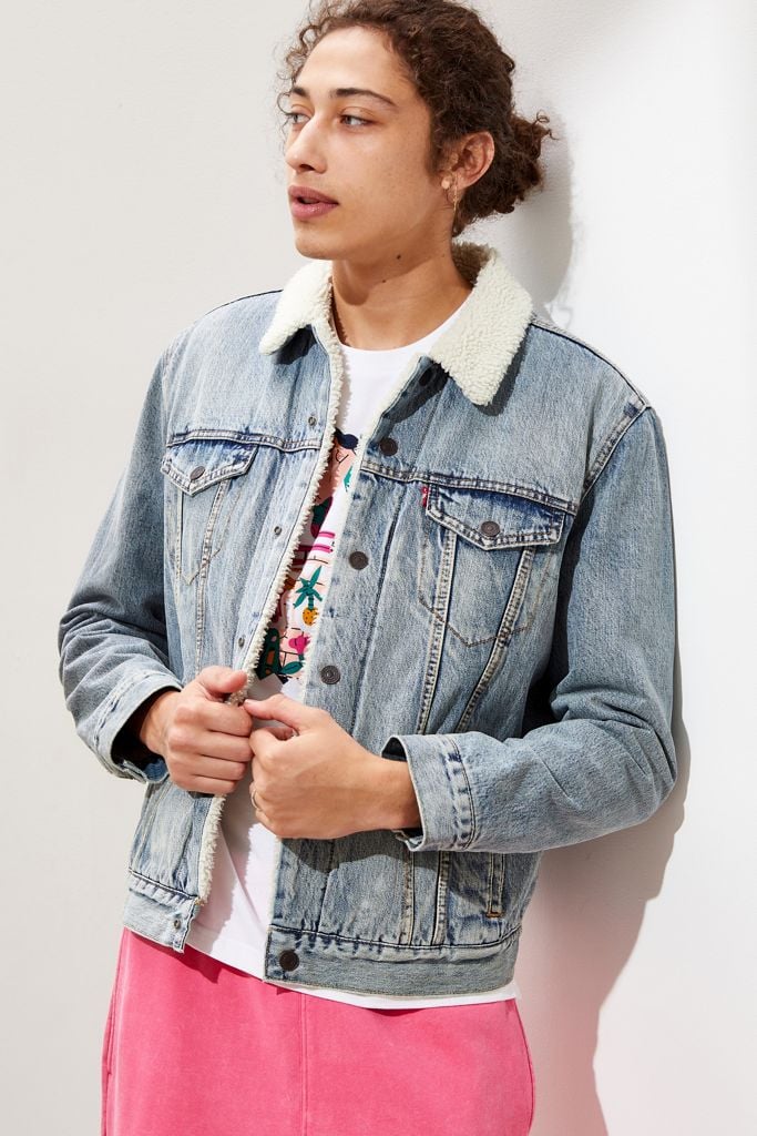 levis denim jacket with sherpa lining