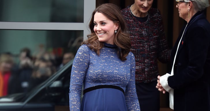 Kate Middleton Wearing Blue During Third Pregnancy Popsugar Fashion