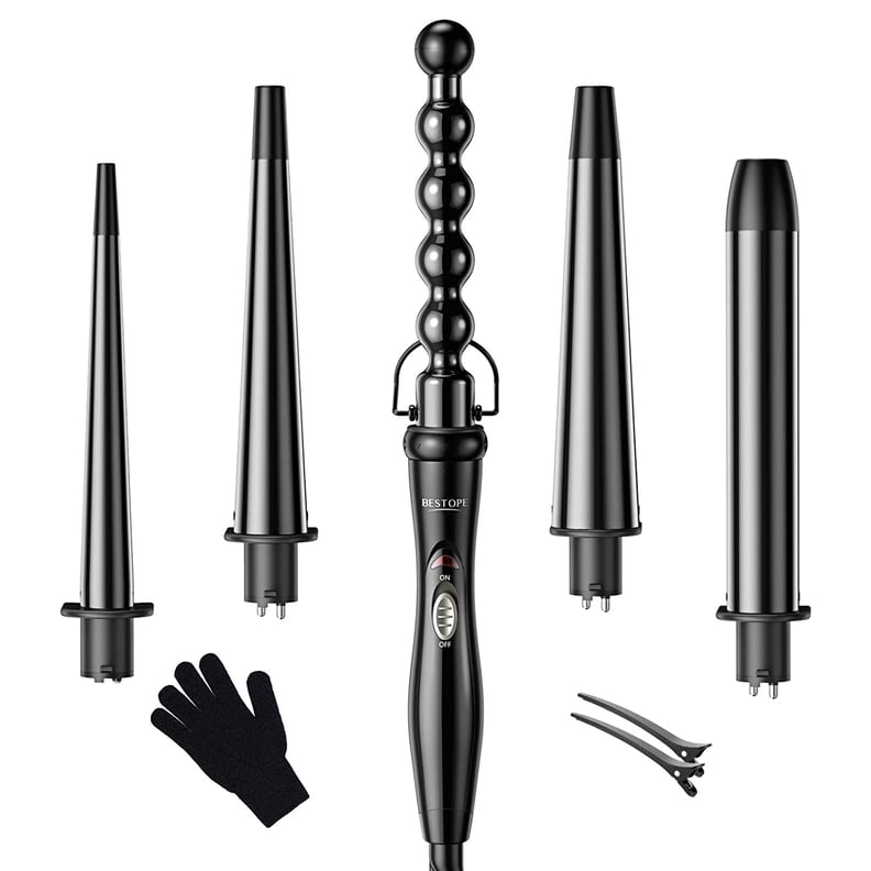 Best Budget Interchangable Curling Iron: Bestope 5-in-1 Curling Wand Set