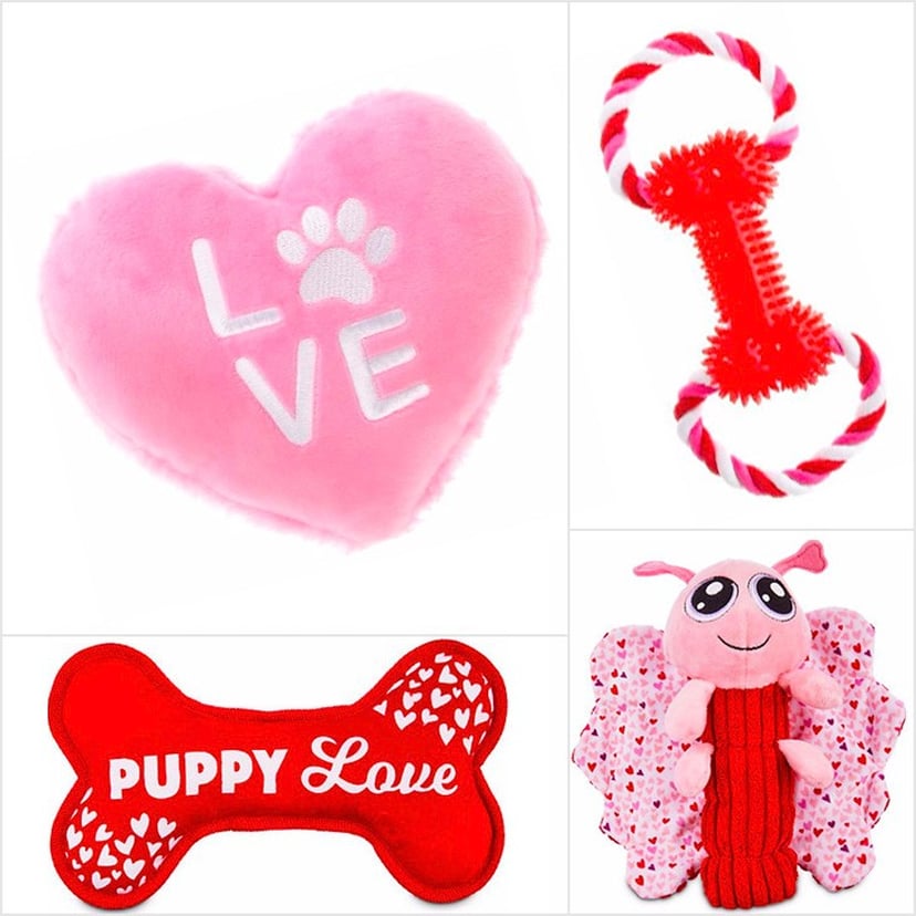 Valentines dog toys shop