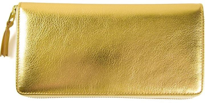 Comme des Garcons Metallic Zip-Around Wallet ($274)