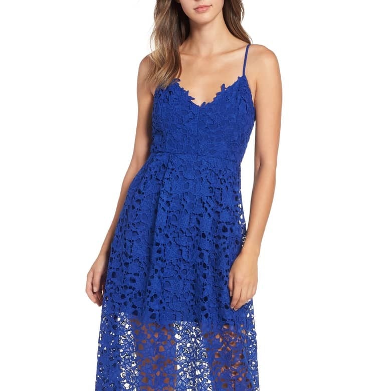 ASTR the Label Lace Midi Dress Review | POPSUGAR Fashion