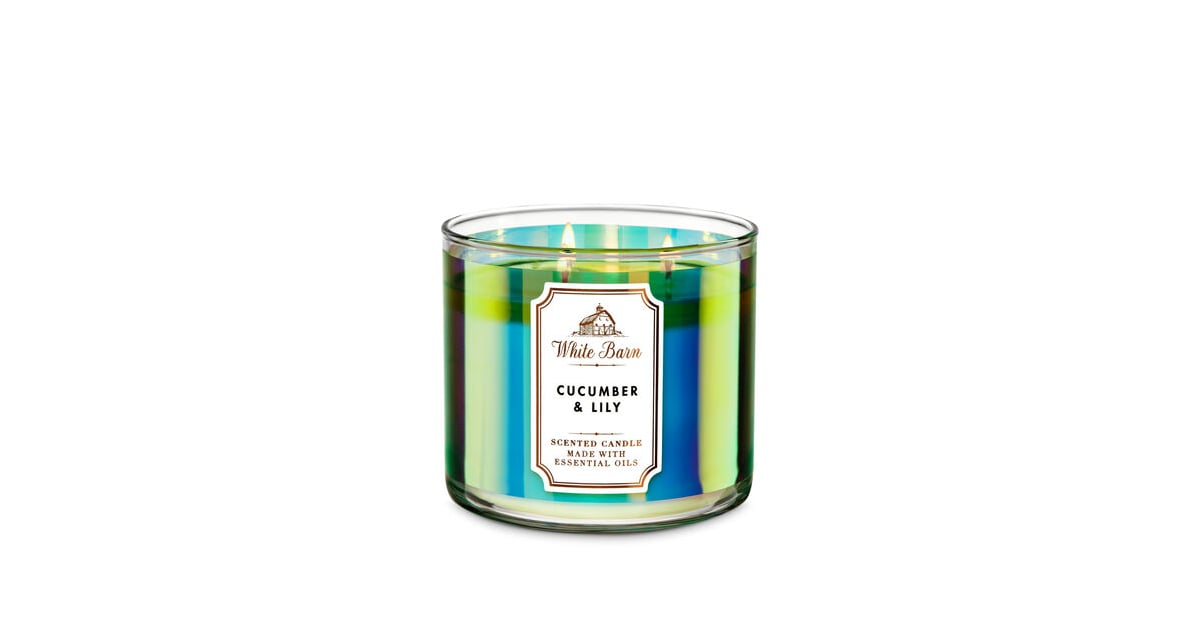Cucumber & Lily 3Wick Candle Best New Candles From Bath & Body Works