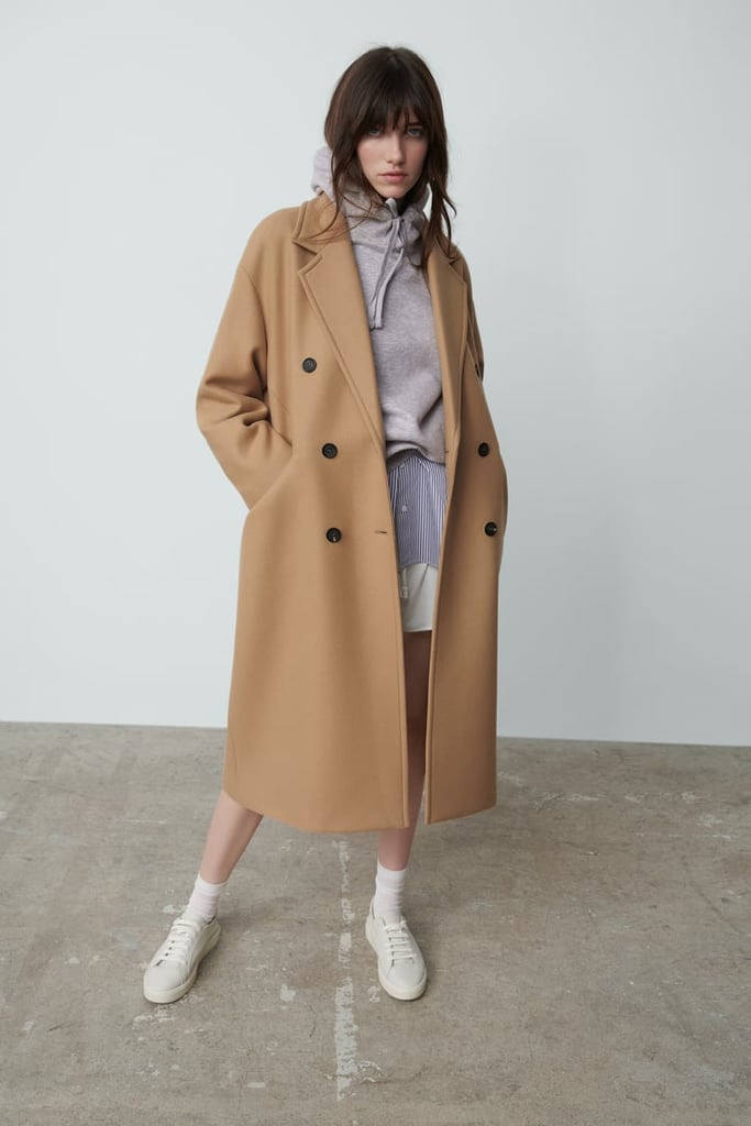 Wool Blend Oversized Coat