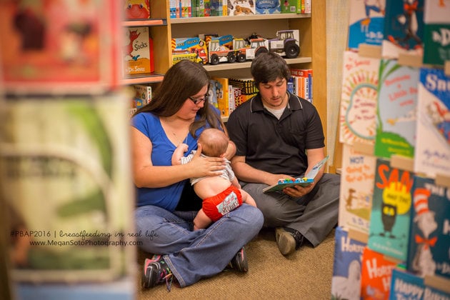 Photos of Dads Supporting Breastfeeding in Public