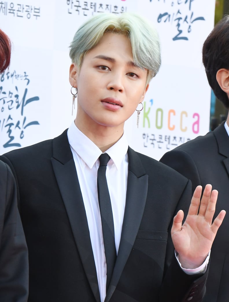 Jimin's Icy-Blue Hair Color in 2018