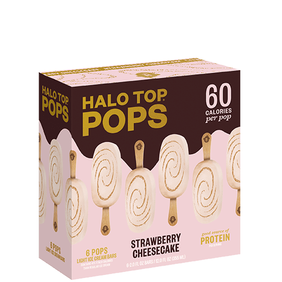 Halo Top Strawberry Cheesecake Pops
