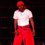 Kendrick Lamar Lights Stage Fire
