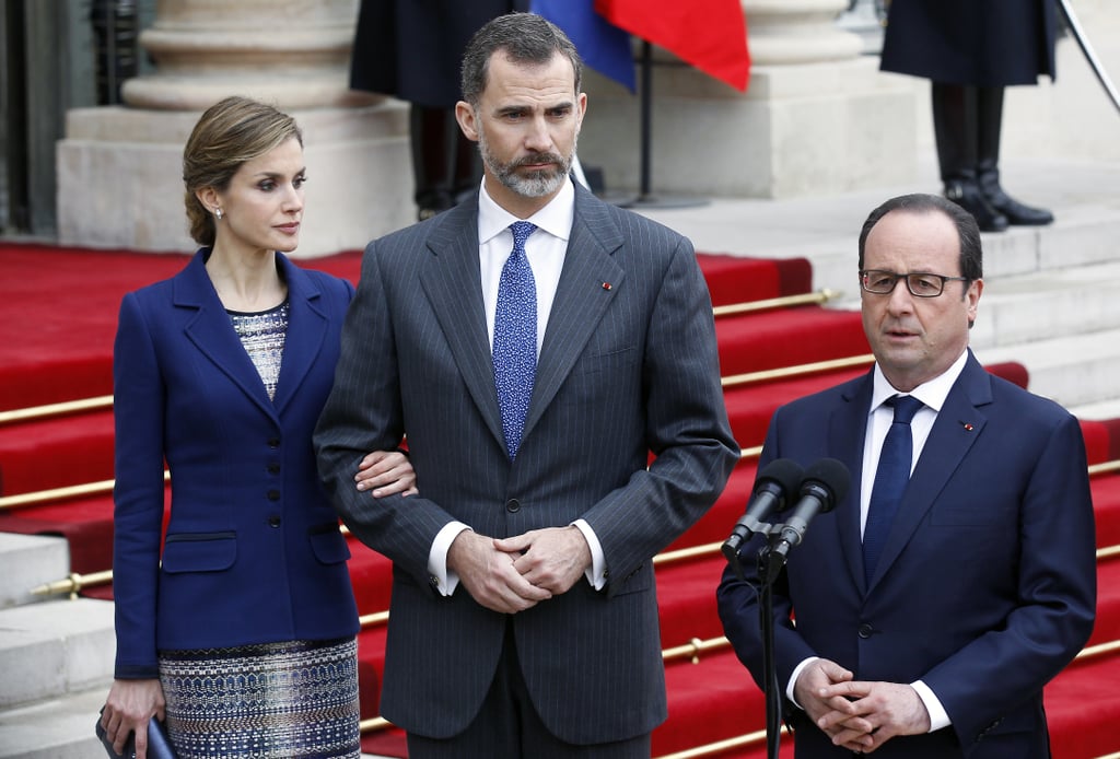 King Felipe VI and Queen Letizia in France March 2015