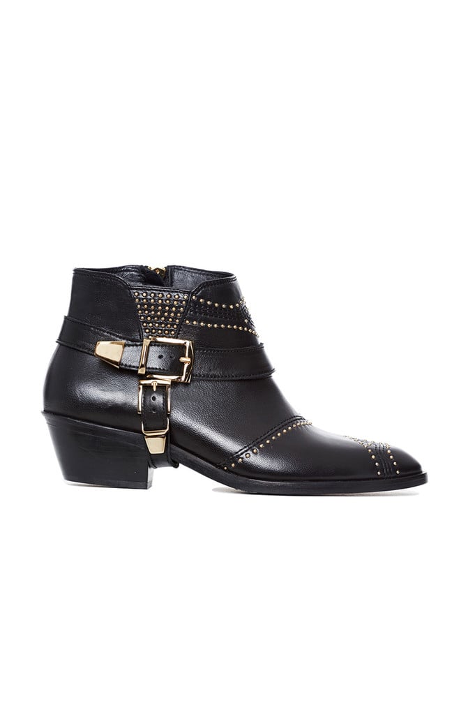 Anine Bing Gold Studded Boots ($699)