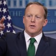 Sean Spicer's Tie Turned Into an Epic Green Screen For the Internet