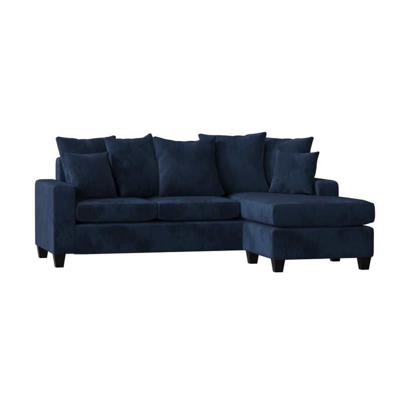 Laurie 82" Reversible Sectional With Ottoman