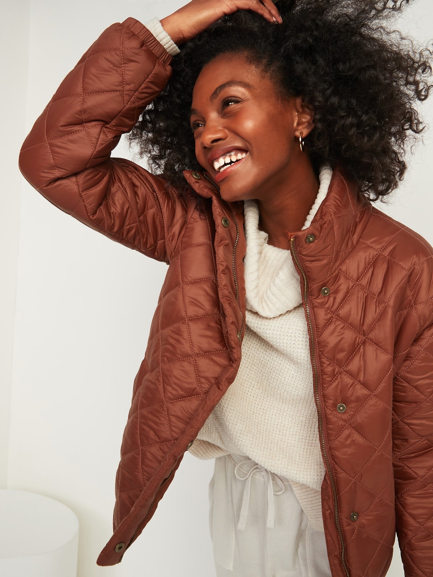 old navy puffer jacket review
