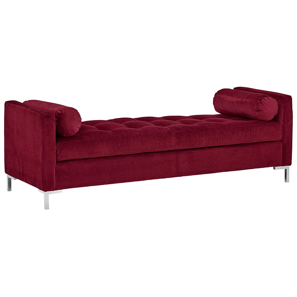 Rivet Uptown Mid-Century Velvet Tufted Customizable Daybed Sofa