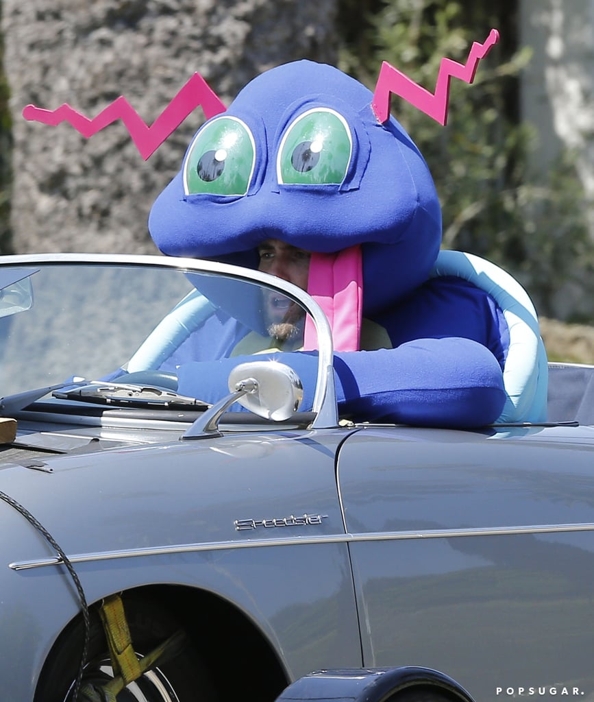 Adam Levine in Turtle Costume in LA August 2016