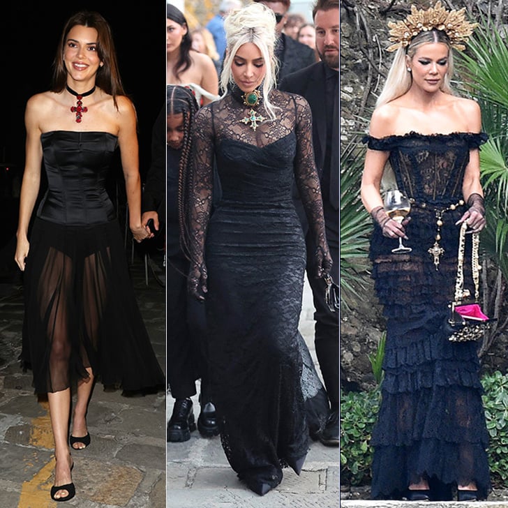 Kardashian Outfits at Kourtney and Travis Barker Wedding