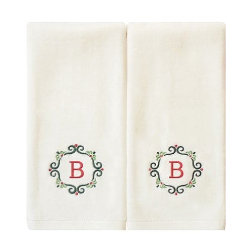 St. Nicholas Square 2-pack Monogram Hand Towels