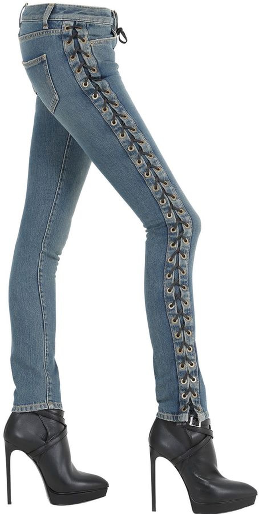 Lace up detailed pants main image 1