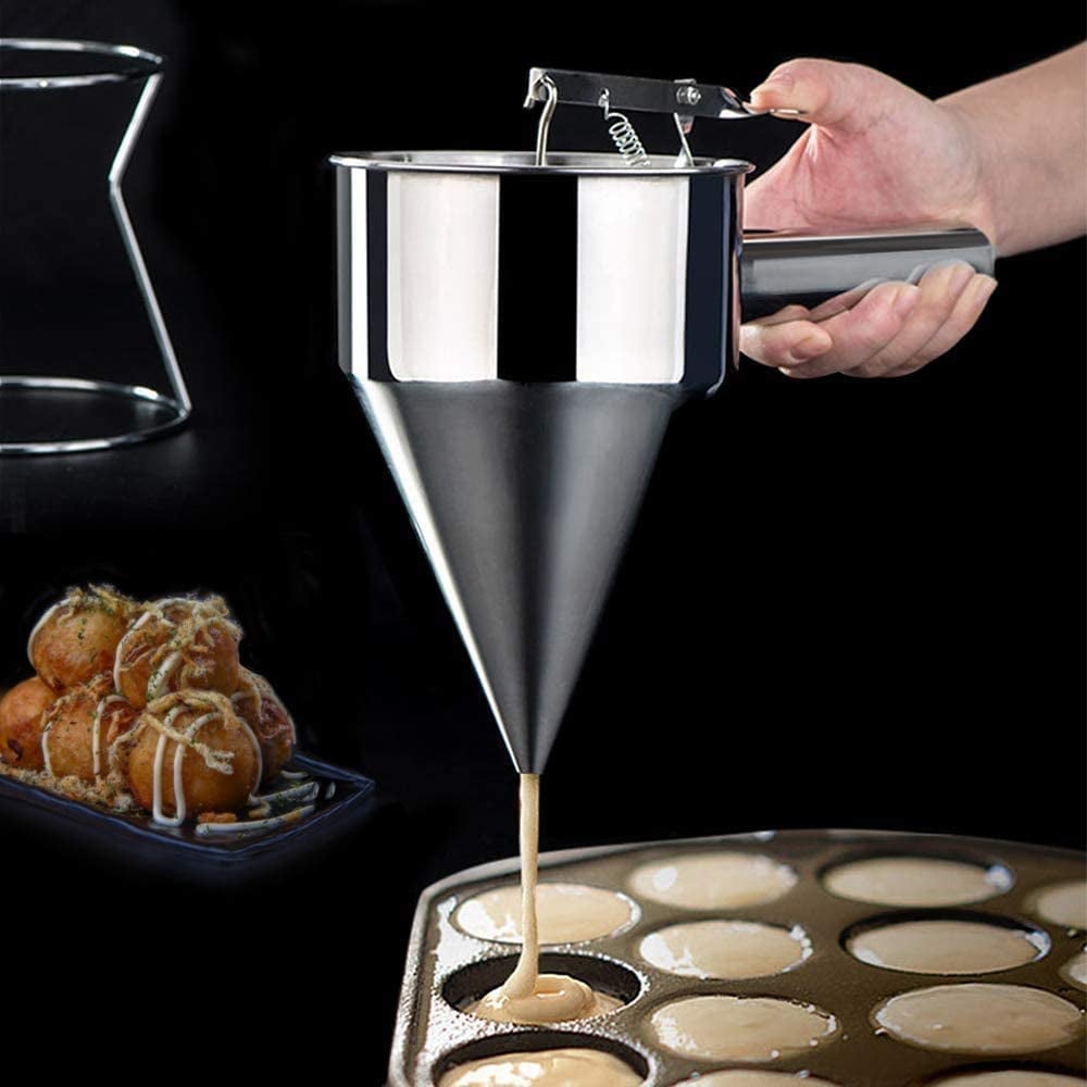 Woopower Stainless Steel Funnel Batter Dispenser Famous Home