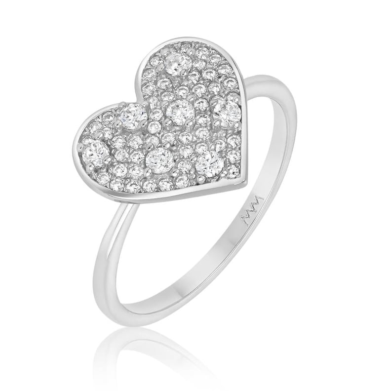 Melinda Maria The Notebook Pave Heart Ring
