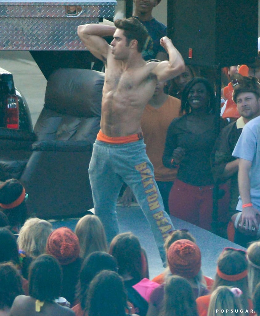 Zac Efron Grabbing His Bulge On The Set Of Neighbors 2 Popsugar Celebrity Photo 2