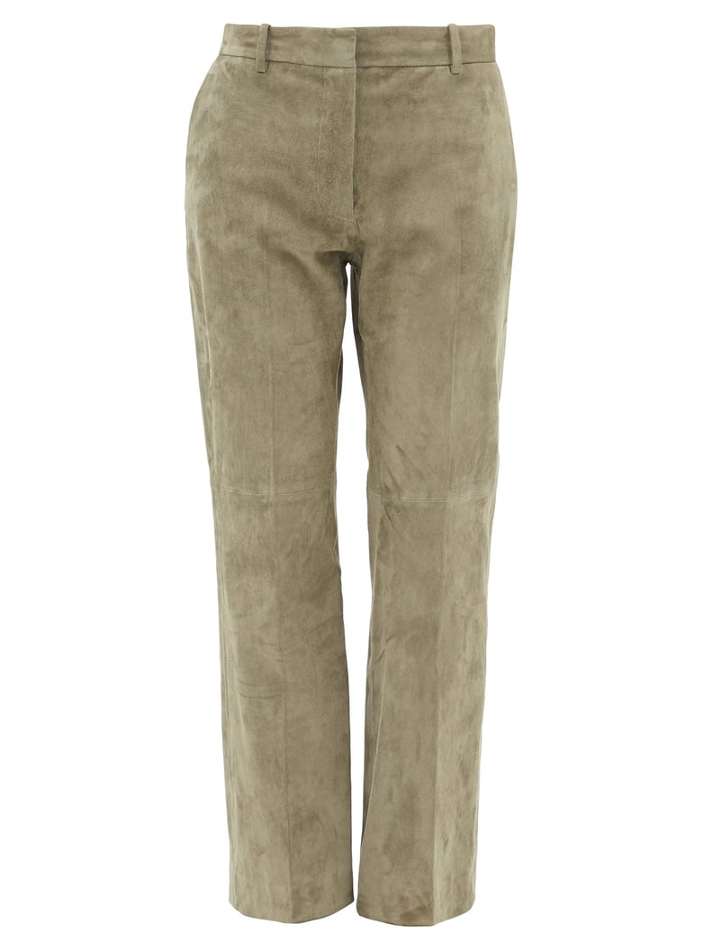 Coleman suede cropped pants in beige - Joseph