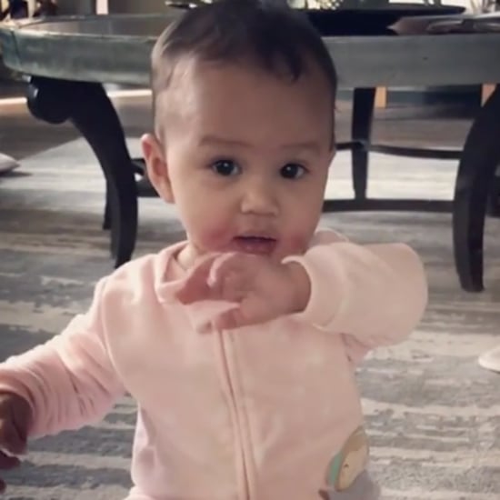 Chrissy Teigen's Instagram Video of Luna Waving Dec. 2016