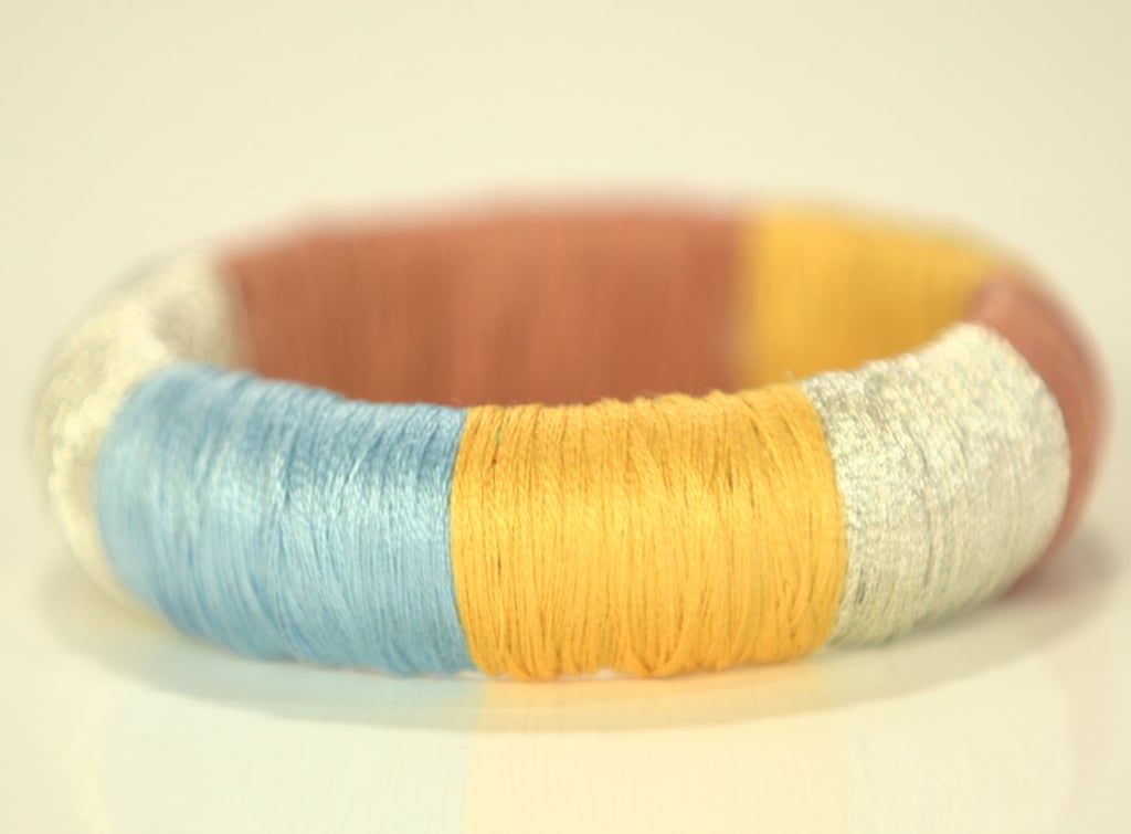 DIY Thread-Wrapped Bracelet