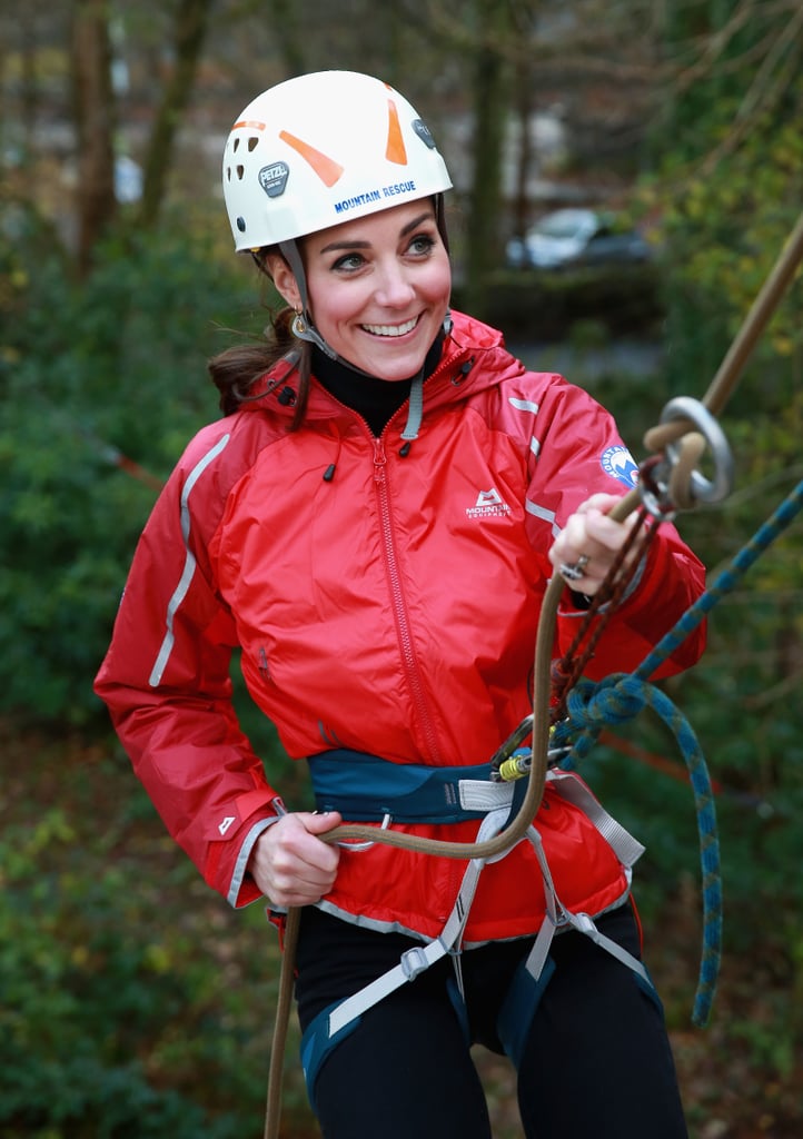 Kate Middleton and Prince William Rock Climbing in UK 2015