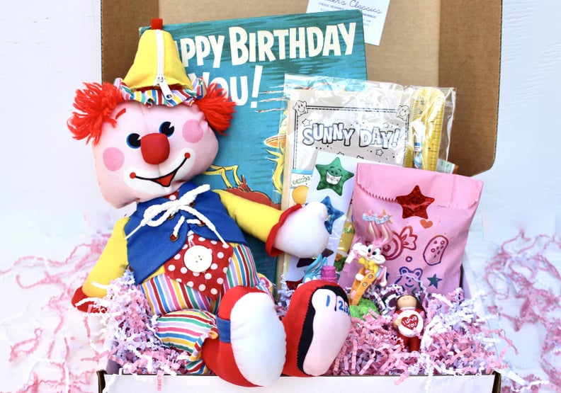 '80s Kids Birthday Care Package Vintage Clown Looney Tunes