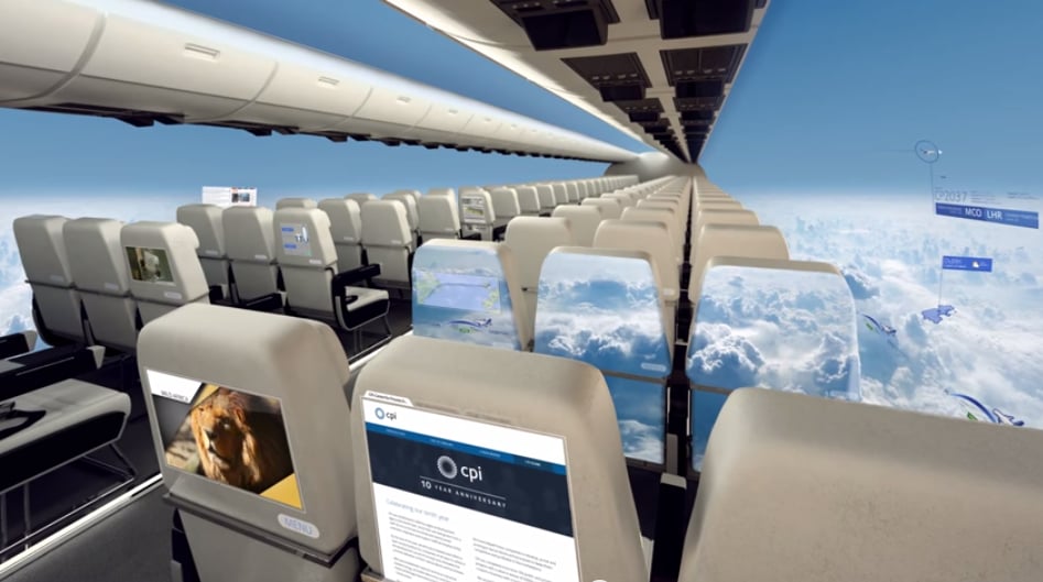 Windowless Plane Pictures