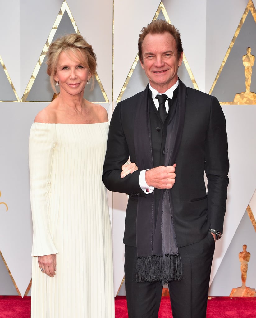 Sting and Trudie Styler at the 2017 Oscars