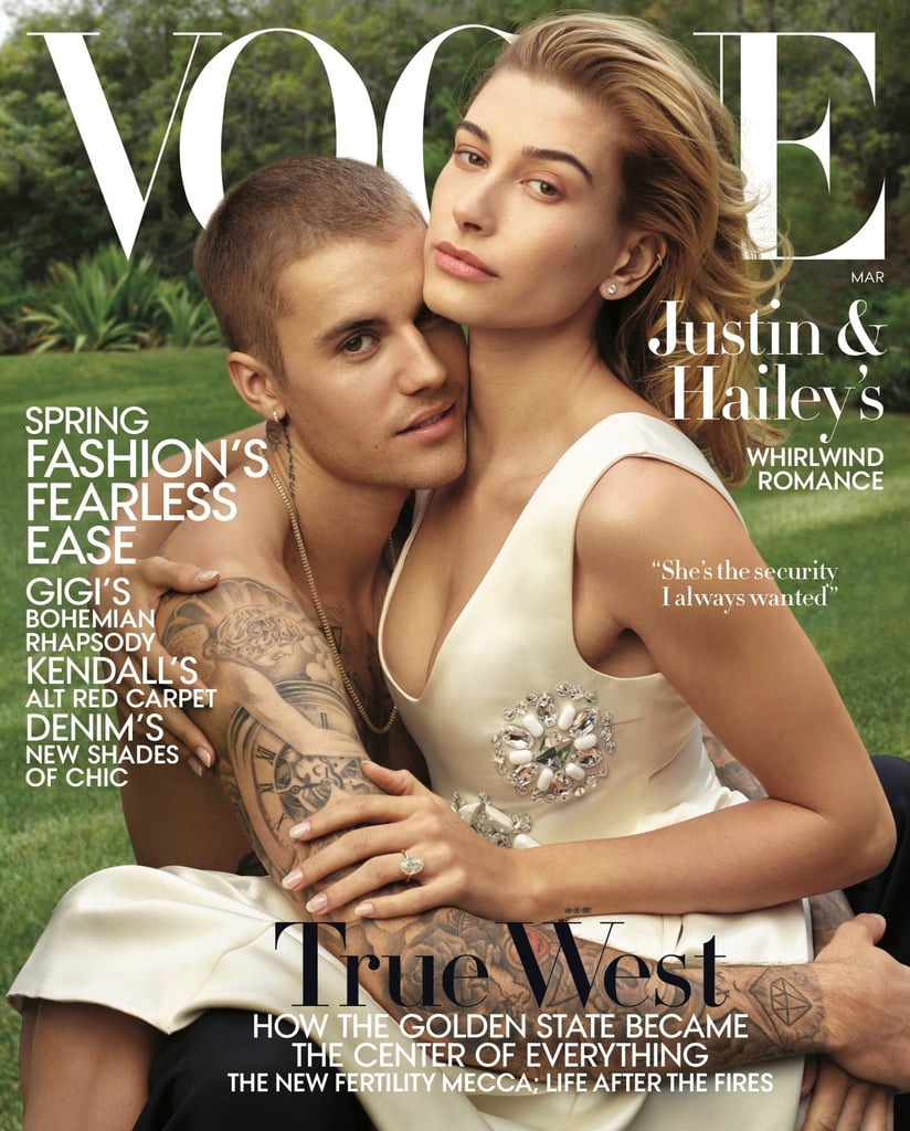 Hailey Baldwin No Makeup Vogue Cover