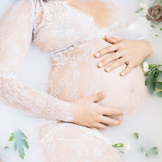 Milk Bath Maternity and Newborn Photos