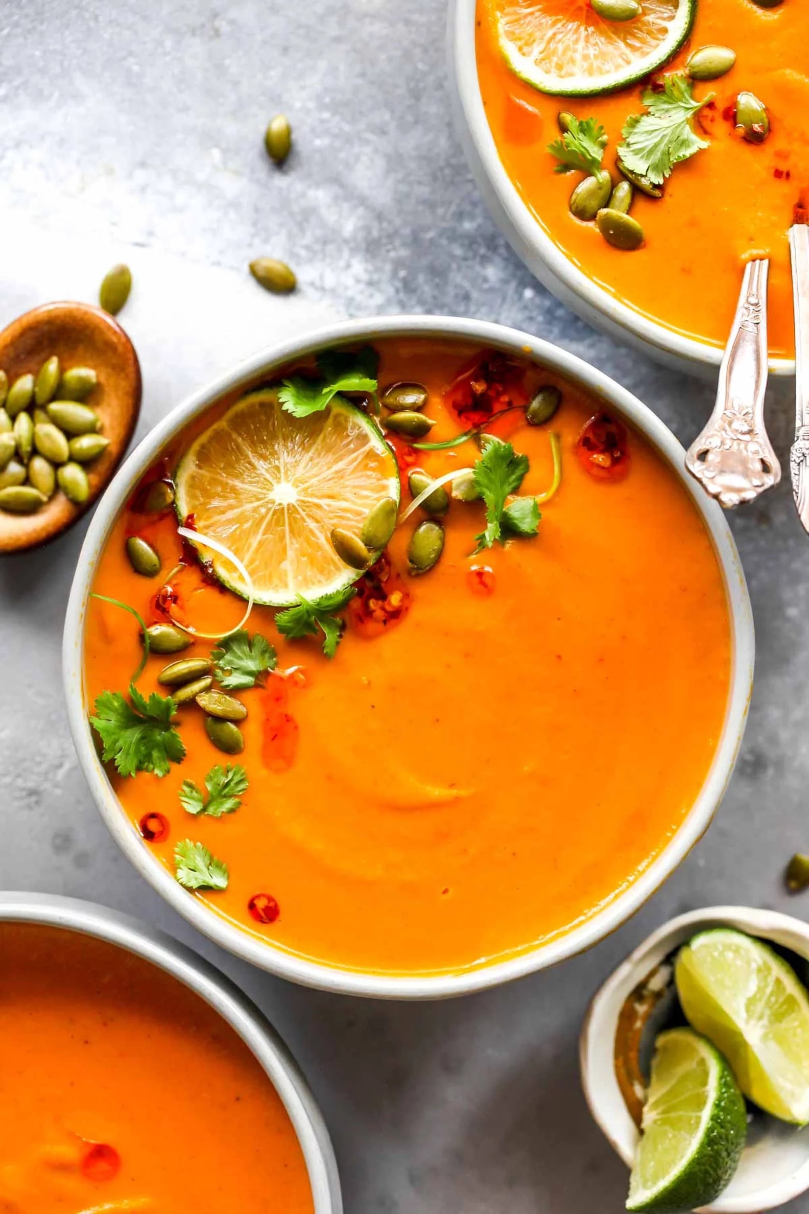 Thai Curried Carrot Ginger Soup - Cotter Crunch