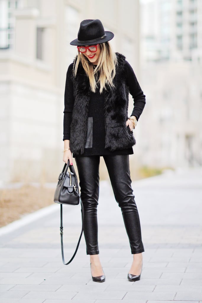 all black outfits with heels