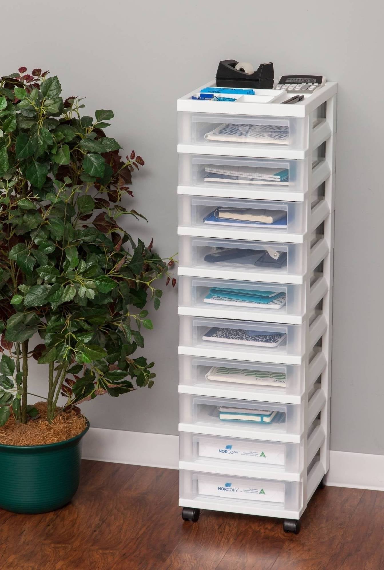 Iris 10 Drawer Rolling Storage Cart 101 Clever Organizers That