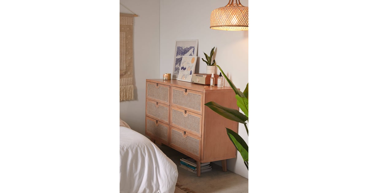 Marte SixDrawer Dresser Best Rattan Indoor Furniture POPSUGAR Home