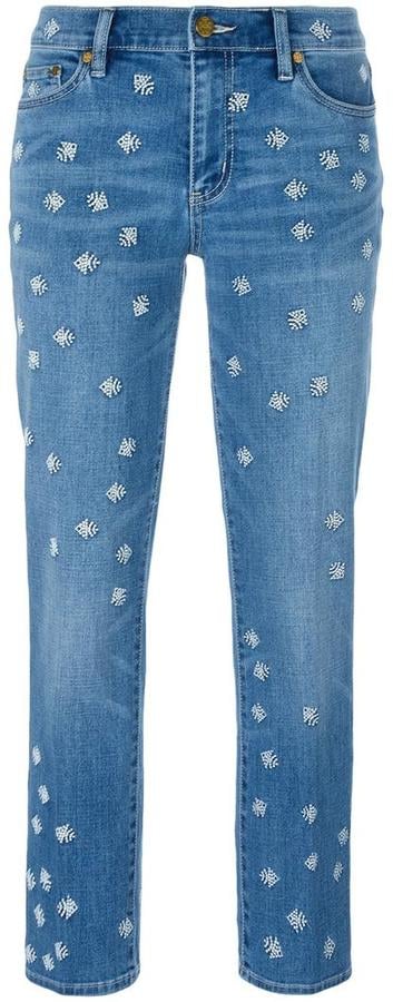 Tory Burch Embroidered Jeans