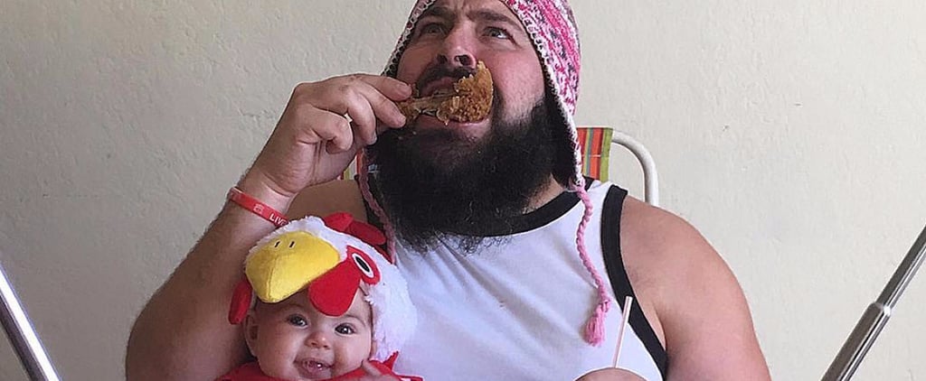 Dad Dresses in Coordinated Costumes With Baby Daughter
