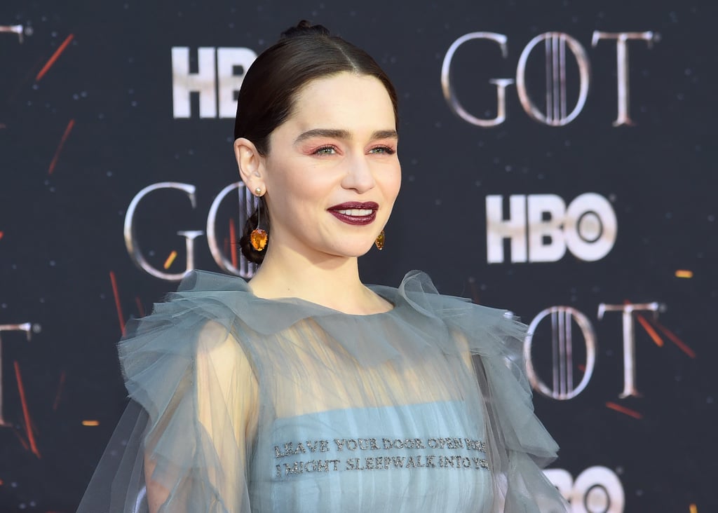 Emilia Clarke Braid Hairstyle Game of Thrones Premiere 2019