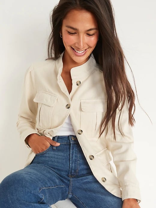 Old Navy Twill Utility Jacket The 29 Pieces We re Most Excited