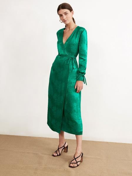 Kitri Odile Green Wrap Dress