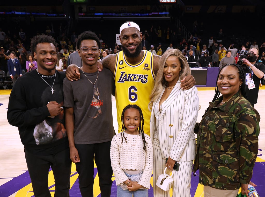 2023: Savannah and the Kids Celebrate LeBron's Record-Breaking Game